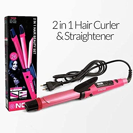 Nova 2 in 1 Hair Curler and Hair Straightener