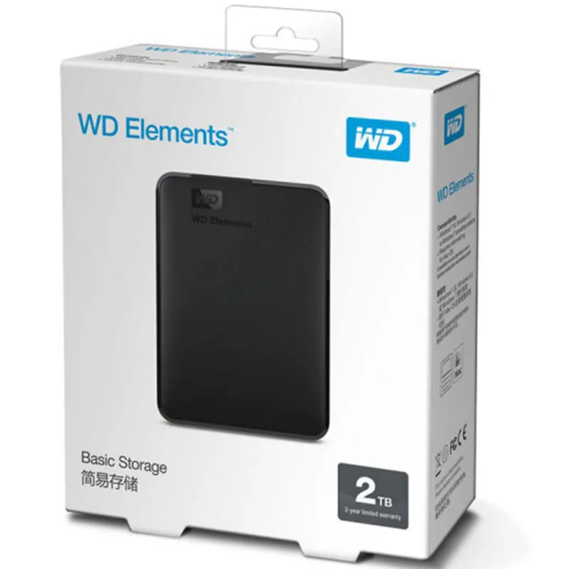 WD Elements 2TB USB 3.0 Hard Disk Enclosure
