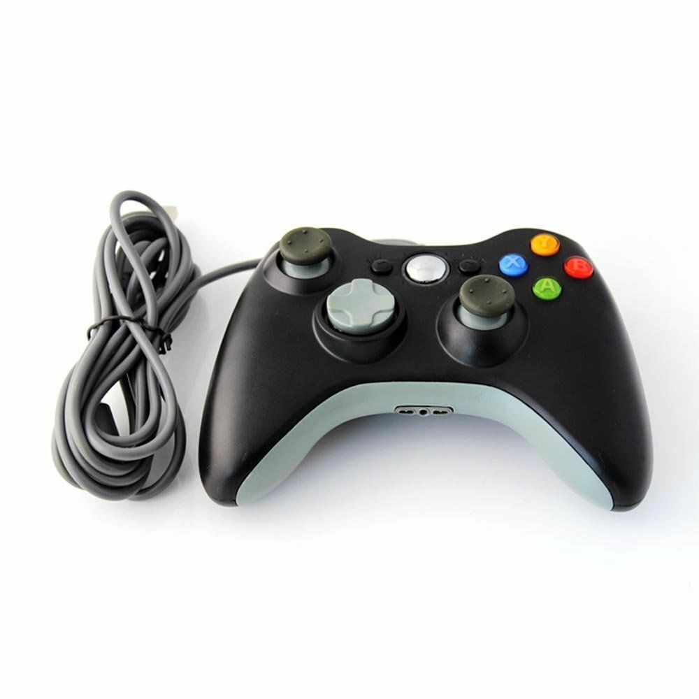 New - Black USB Wired Xbox 360 Controller Game Pad For Microsoft Xbox 360