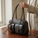 Urban Utility Shoulder Bag-Midnight Black - Image 3