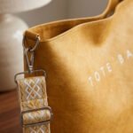 Boho Chic Textured Tote-Golden Ochre - Image 2