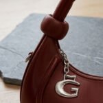 Luna Crescent Hobo Bag-Deep Burgundy - Image 3