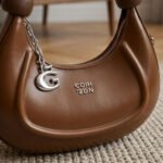 Luna Crescent Hobo Bag-Warm Mocha - Image 2