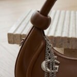 Luna Crescent Hobo Bag-Warm Mocha - Image 3