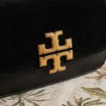 Signature Suede & Leather Chain Bag-Classic Black - Image 2