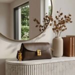 Minimalist Charm Saddle Bag-Warm Espresso - Image 3