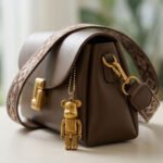 Minimalist Charm Saddle Bag- Espresso - Image 3