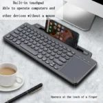 2.4G Wireless Bluetooth Keyboard with Number Touchpad Mouse Card Slot Numeric Keypad - Image 2