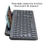 2.4G Wireless Bluetooth Keyboard with Number Touchpad Mouse Card Slot Numeric Keypad - Image 6