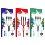 KAKU KSC-758 Weifeng Series 1m 3-in-1 Type-C to Lightning+Type-C+Micro Fast Charging Cable - Image 2