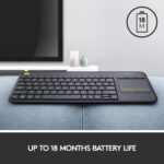 Logitech K400 Plus Wireless Touch With Easy Media Control and Built-in Touchpad - Image 2