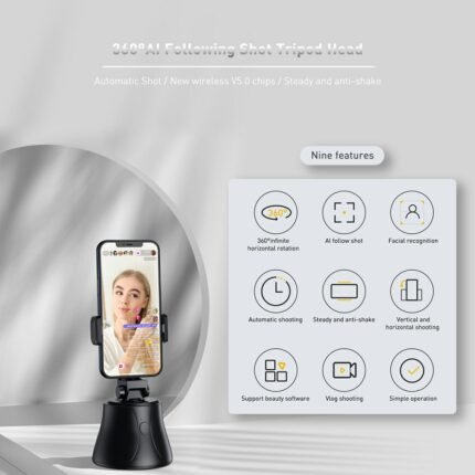 BASUES 360°AI Follow Shot Tripod Head