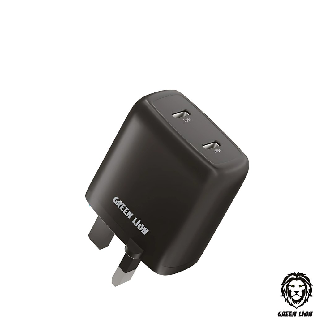 Untitled-design-22.jpg Green Lion Dual Port USB-C Wall Charger 40W - GNWC2PD40WBK - Image 1