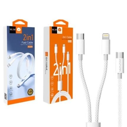 WUW-X223Type-C One To Two Braided Charging Cable