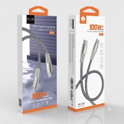 WUW-X201 TypeC-TypeC 100W Fast Charge Data Cable