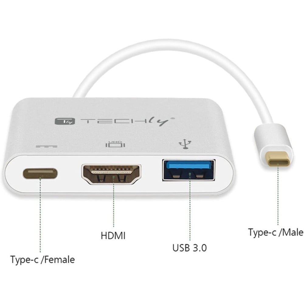 TYPE-C TO HDMI+USB3.0+PD CABLE+IC - Image 3