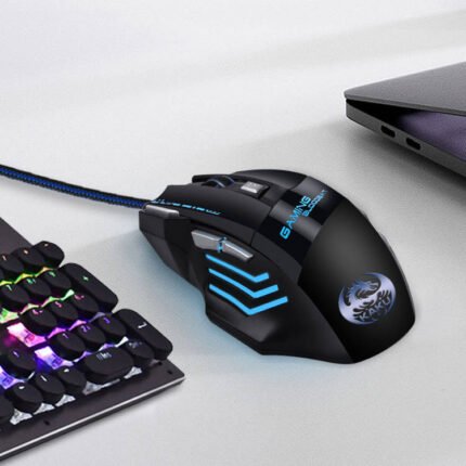 Optical mouse KAKU KSC-568 wired gaming mouse, 7 buttons, 7 LED colors, black