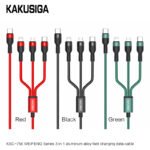 KAKU KSC-758 Weifeng Series 1m 3-in-1 Type-C to Lightning+Type-C+Micro Fast Charging Cable