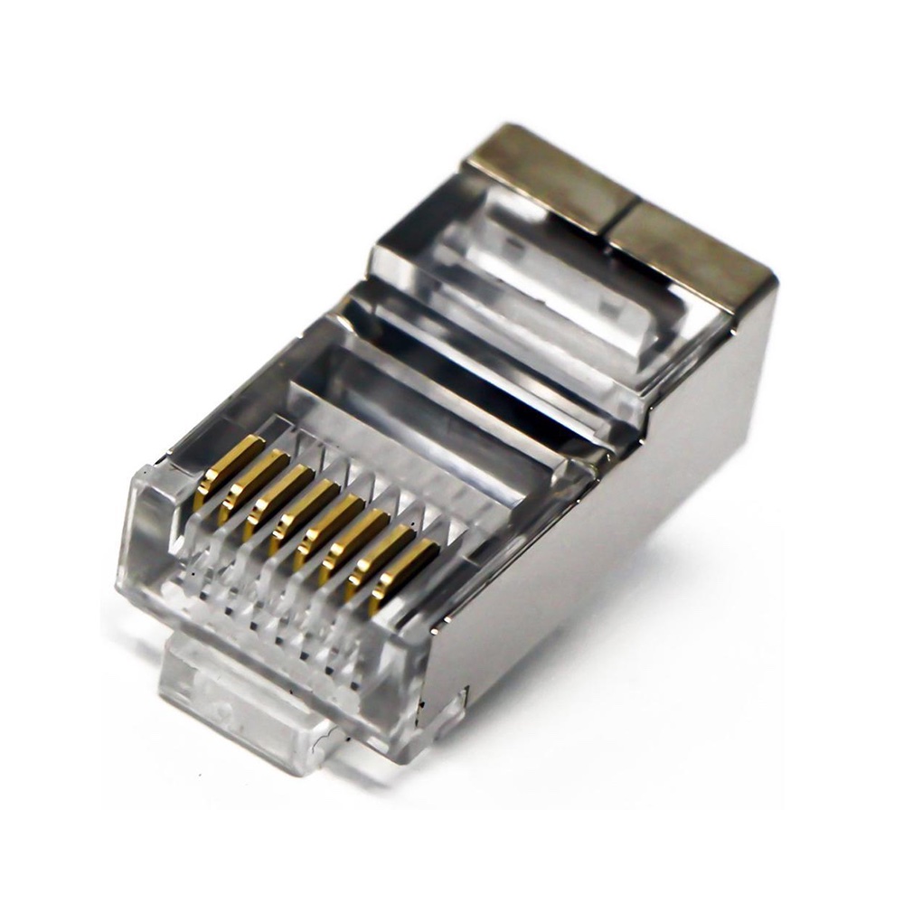 img_5754.jpeg AMP RJ45 CAT5E Crystal head copper 100pcs Silver - Image 1