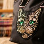 Whimsical Cat Embellished Tote - Image 3