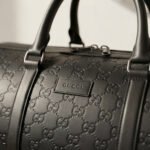Embossed Monogram Travel Duffel-Black - Image 2