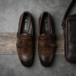 El Paso Classic Double-Buckle Loafers-Burnished Dark Brown - Image 3