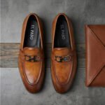 El Paso Gancini-Inspired Ornament Loafers-Tan Burnished - Image 3
