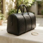 Embossed Monogram Travel Duffel-Black - Image 3