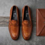 El Paso Classic Penny Loafers-Tan Burnished - Image 3