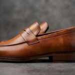 El Paso Classic Penny Loafers-Tan Burnished - Image 2