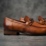 El Paso Classic Metal-Accented Loafers-Tan Burnished - Image 2