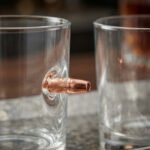 Bullet-Embedded Whiskey Glass Set