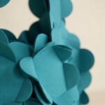 Petal-Layered Floral Tote-Teal - Image 2
