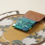 Whimsical Floral Circular Statement Bag-Tan and White with Floral Accents - Image 3