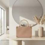 Vintage-Inspired Trunk Clutch-Dusty Pink
