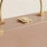 Vintage-Inspired Trunk Clutch-Dusty Pink - Image 3