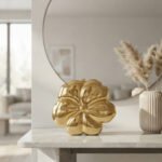 Golden Blossom Statement Clutch-High-Polished Gold - Image 3