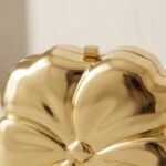 Golden Blossom Statement Clutch-High-Polished Gold - Image 2