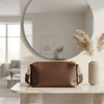 Essential Pebbled Leather-Look Crossbody-Dark Brown