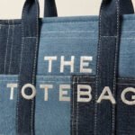 Two-Tone Denim Mini Tote-Color: Blue/Dark Blue Two-Tone Denim - Image 2