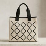 Geometric Knit Tote - Image 3