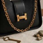 Signature Structured Chain-Link Hobo Bag-Classic Black - Image 3