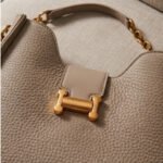 Signature Structured Chain-Link Hobo Bag-Soft Taupe - Image 3