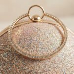Iridescent Glitter Sphere Evening Clutch-Multi-Color Iridescent Glitter - Image 2