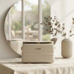 Structured Minimalist Shoulder Bag-Soft Cream