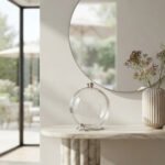 Modern Lucite Orb Evening Clutch-Transparent Clear with Silver-Tone Hardware - Image 3