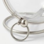 Modern Lucite Orb Evening Clutch-Transparent Clear with Silver-Tone Hardware - Image 2