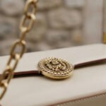 Vintage-Inspired Medallion Shoulder Bag-Creamy Ivory - Image 2