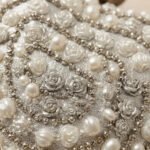 Pearl-Encrusted Heart Evening Clutch-Cream Pearl and Silver-Tone Hardware - Image 3