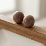Artisanal Translucent Wooden Frame Pouch-Frosted White and Natural Wood - Image 2